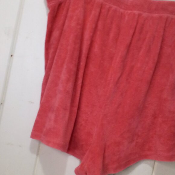 Old Navy Shorts 3X Terry Cloth Pull On Elastic Wasit Drawstring Pockets Peach - Picture 14 of 14